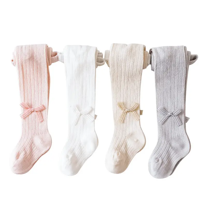 25 Pink Bow Tights for Girls' Baby Socks