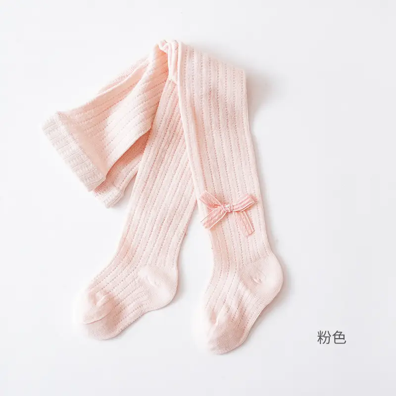 25 Pink Bow Tights for Girls' Baby Socks
