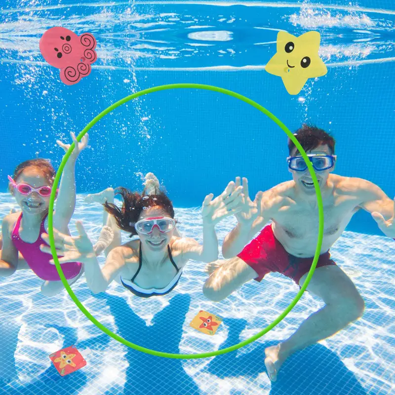 Swimming Pool Ring Swimming Ring Swimming Pool Toy Diving Ring Children's Swimming Pool Floating Training Ring