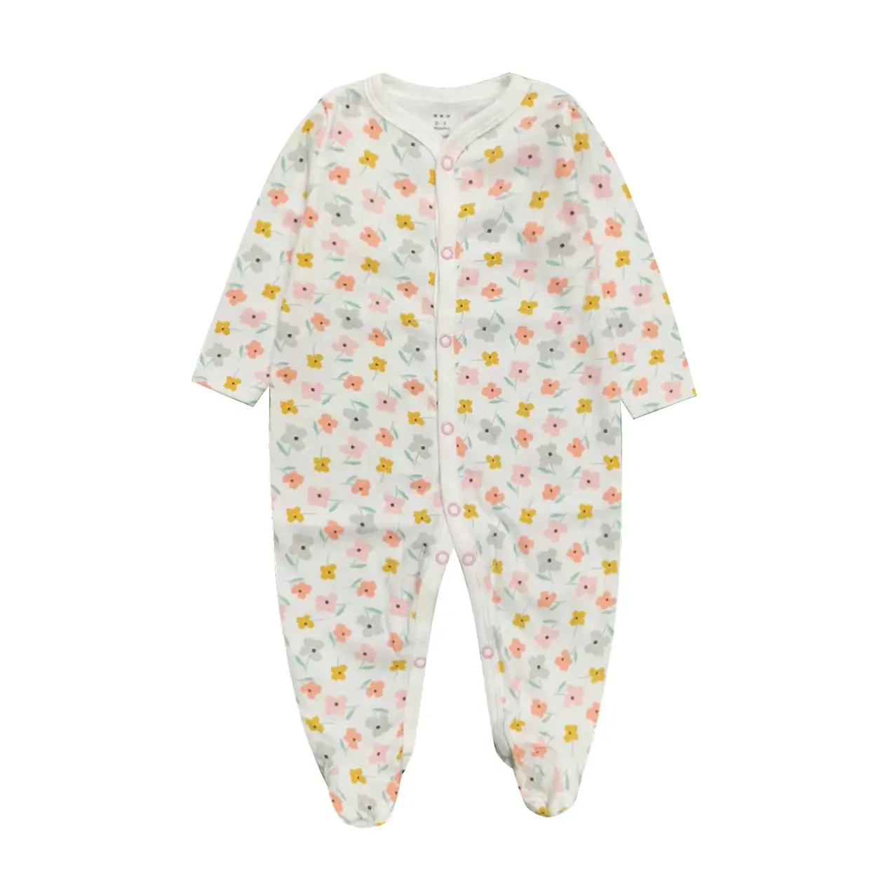 Baby Long Sleeve Jumpsuit Blue Elephant Print Spring Summer - Image 36