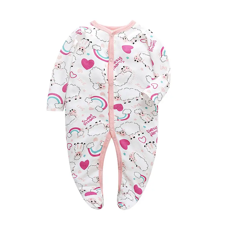 Baby Long Sleeve Jumpsuit Blue Elephant Print Spring Summer - Image 13