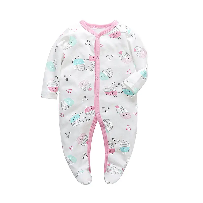 Baby Long Sleeve Jumpsuit Blue Elephant Print Spring Summer - Image 14