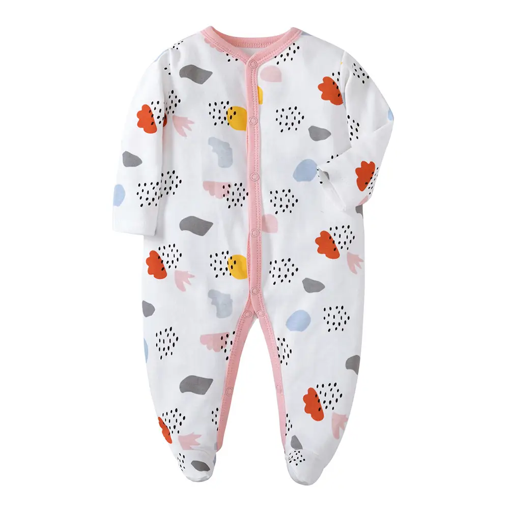 Baby Long Sleeve Jumpsuit Blue Elephant Print Spring Summer - Image 21