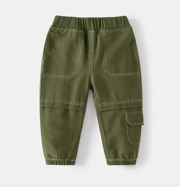 Off-white Kids Cargo Pants with Knee Stitching — feature 9