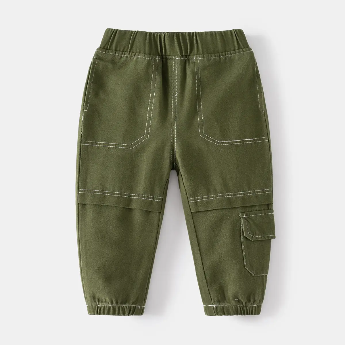 Off-white Kids Cargo Pants with Knee Stitching - Image 3