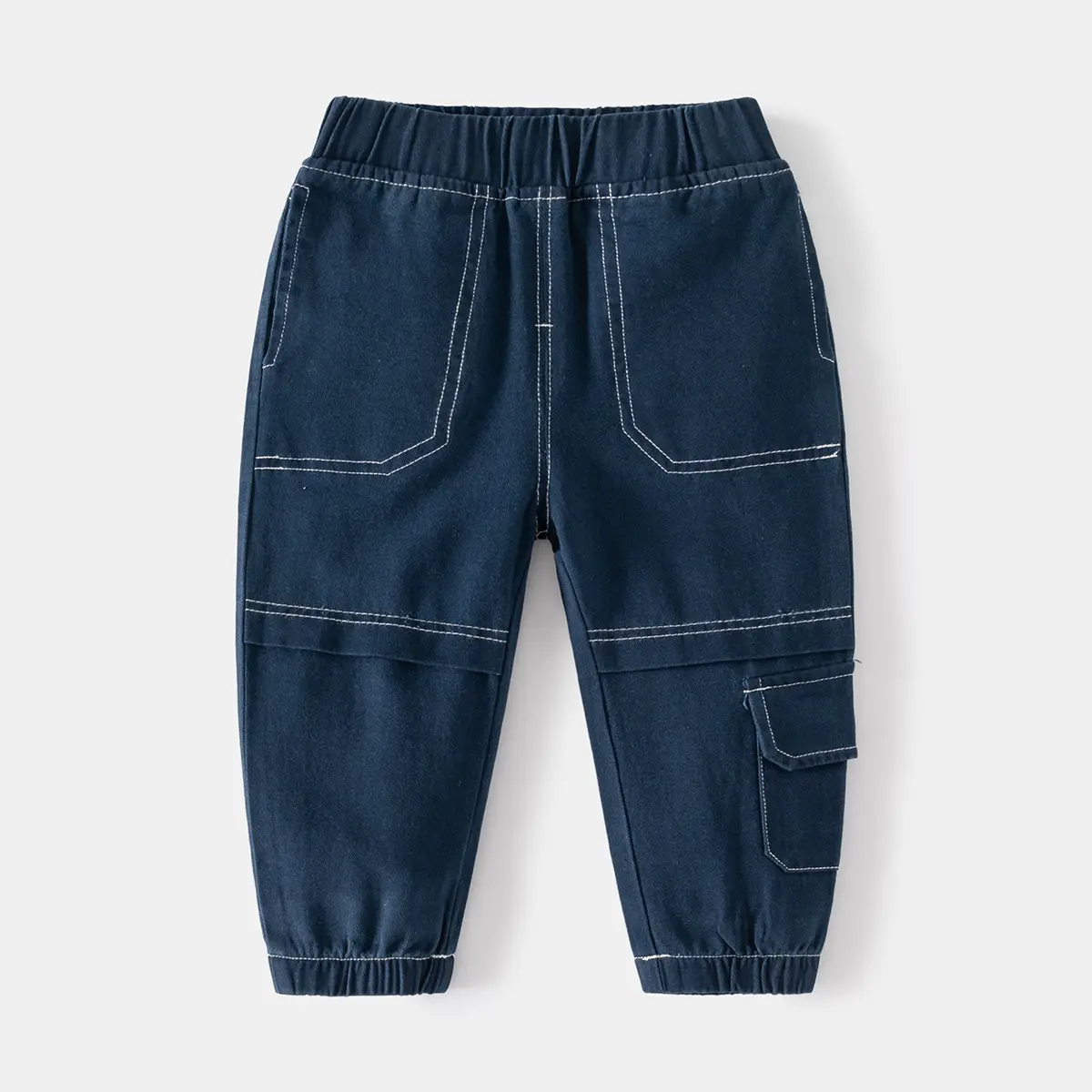 Off-white Kids Cargo Pants with Knee Stitching - Image 4
