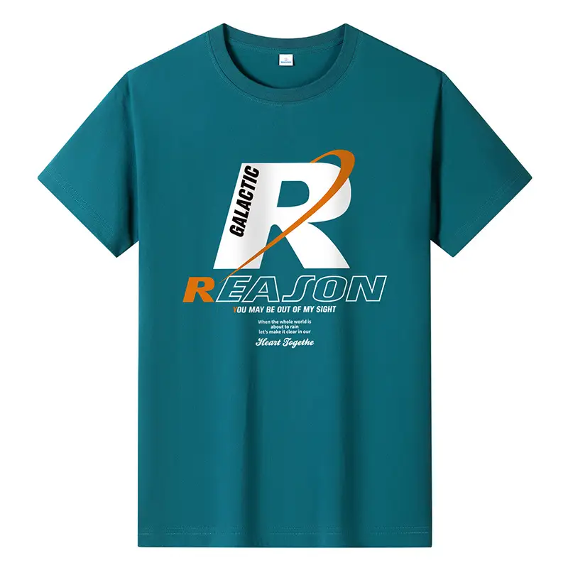 Men Printed T-Shirt Reason R Design Beige 2024 - Image 9