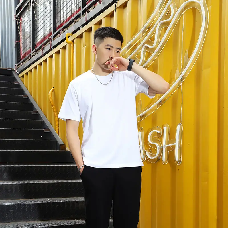 Retro Combed Cotton Crewneck T-Shirt Maroon 230G — feature 2