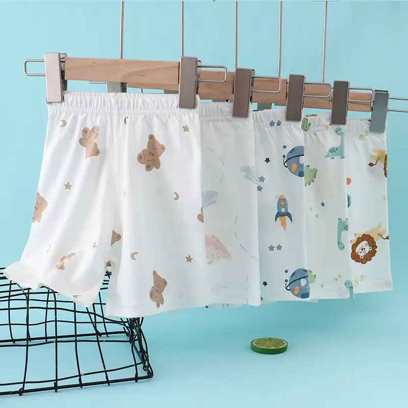 Children's Flower Beach Shorts White Loose Summer - Image 10