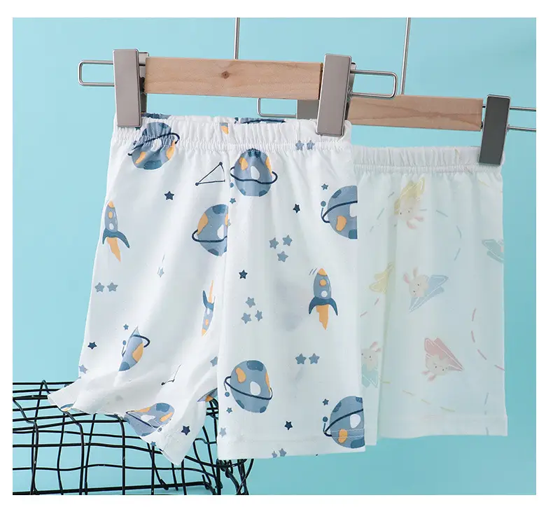 Children's Flower Beach Shorts White Loose Summer — feature 12