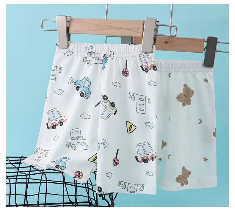 Children's Flower Beach Shorts White Loose Summer — feature 13
