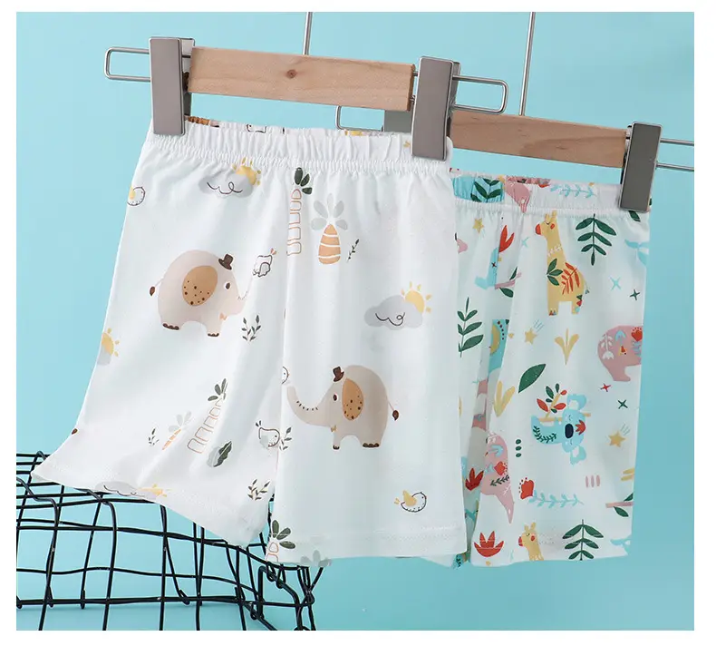 Children's Flower Beach Shorts White Loose Summer — feature 14