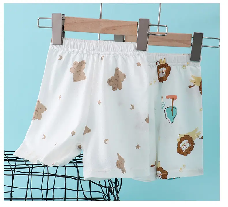 Children's Flower Beach Shorts White Loose Summer — feature 15