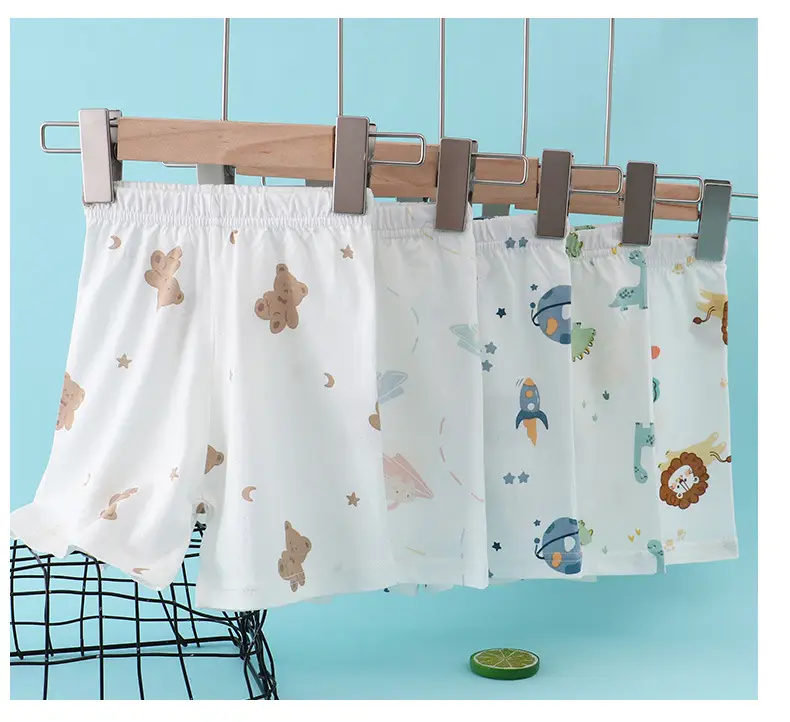 Children's Flower Beach Shorts White Loose Summer — feature 18