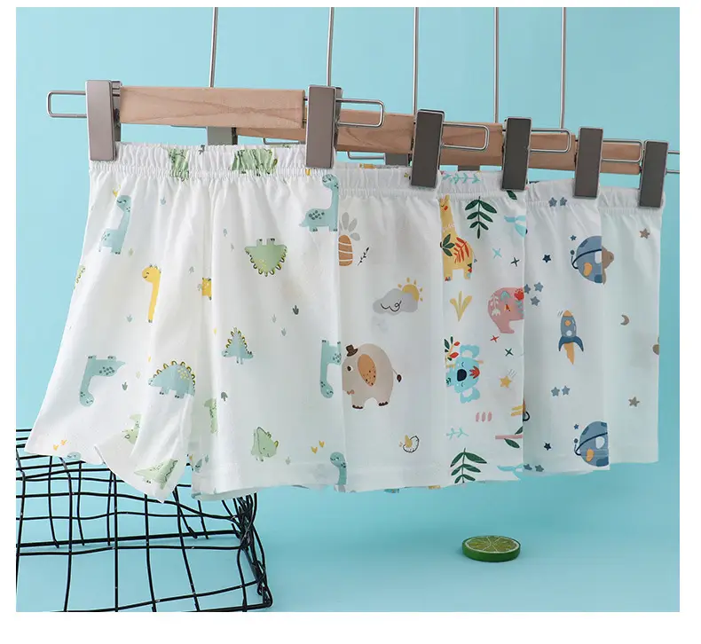 Children's Flower Beach Shorts White Loose Summer — feature 19