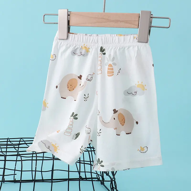 Children's Flower Beach Shorts White Loose Summer - Image 4