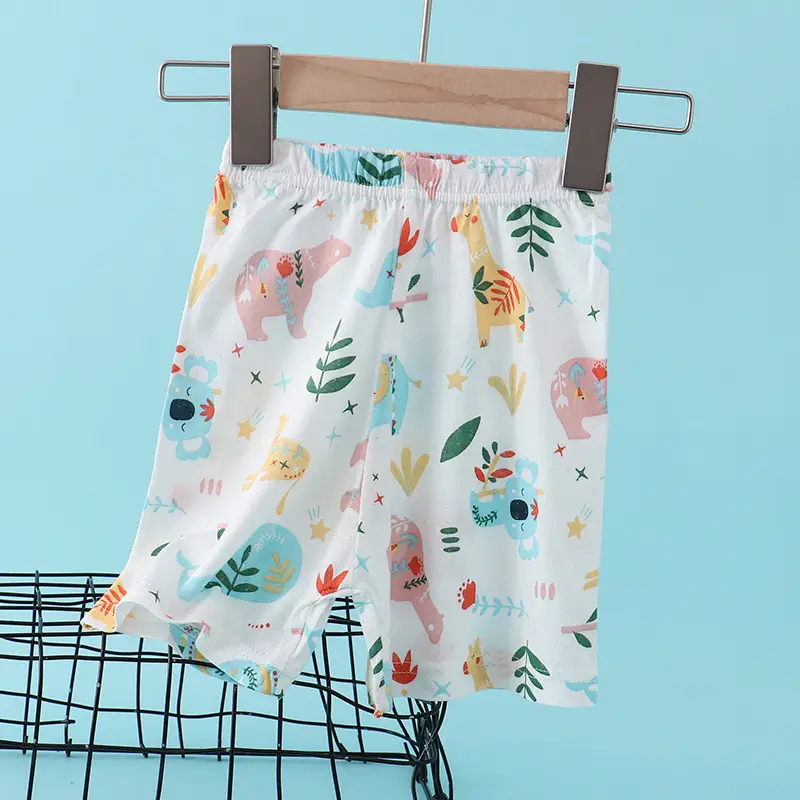 Children's Flower Beach Shorts White Loose Summer - Image 5