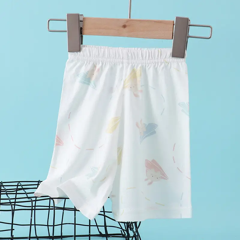 Children's Flower Beach Shorts White Loose Summer - Image 6