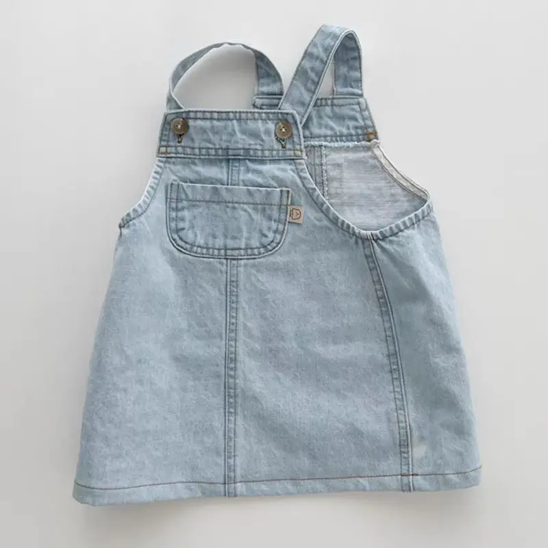 Korean Style Baby Skirts Blue Striped Beige Cotton — feature 10