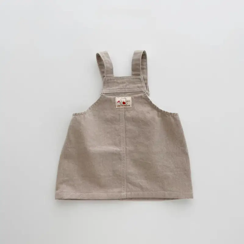Korean Style Baby Skirts Blue Striped Beige Cotton — feature 4