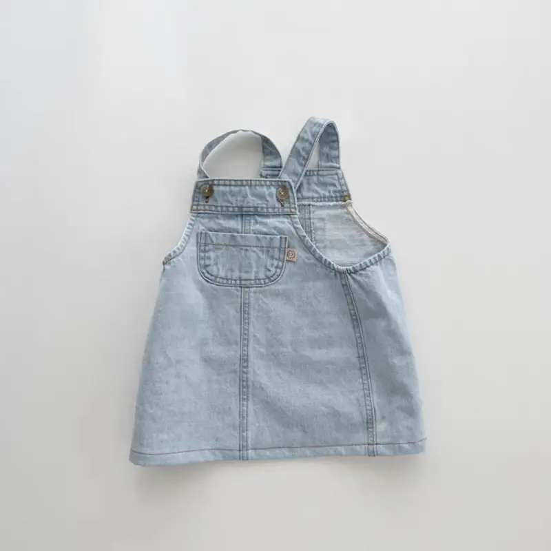 Korean Style Baby Skirts Blue Striped Beige Cotton — feature 5