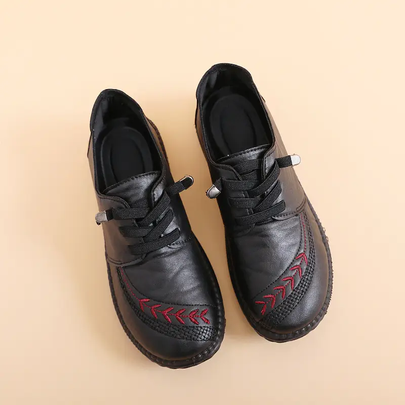Old Beijing Cloth Shoes Spring New Women's Single Shoes Slip-on Non-slip Soft Casual Sole Middle-aged and Elderly Mother Shoes - Image 5
