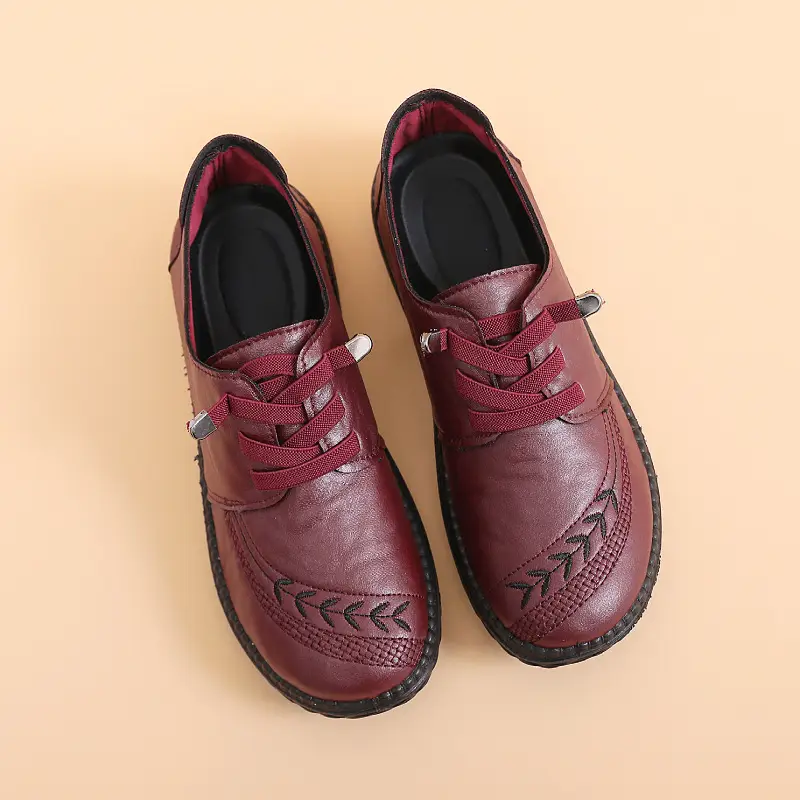 Old Beijing Cloth Shoes Spring New Women's Single Shoes Slip-on Non-slip Soft Casual Sole Middle-aged and Elderly Mother Shoes - Image 6