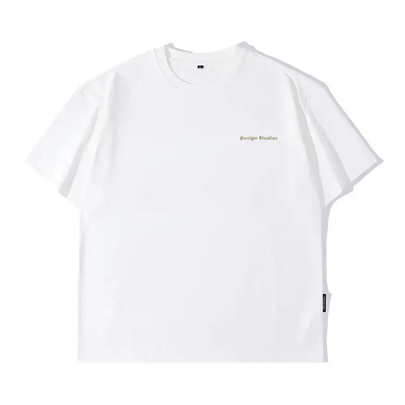Men's Brown T-Shirt Large Loose Fit Round Neck