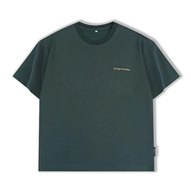 Men's Brown T-Shirt Large Loose Fit Round Neck