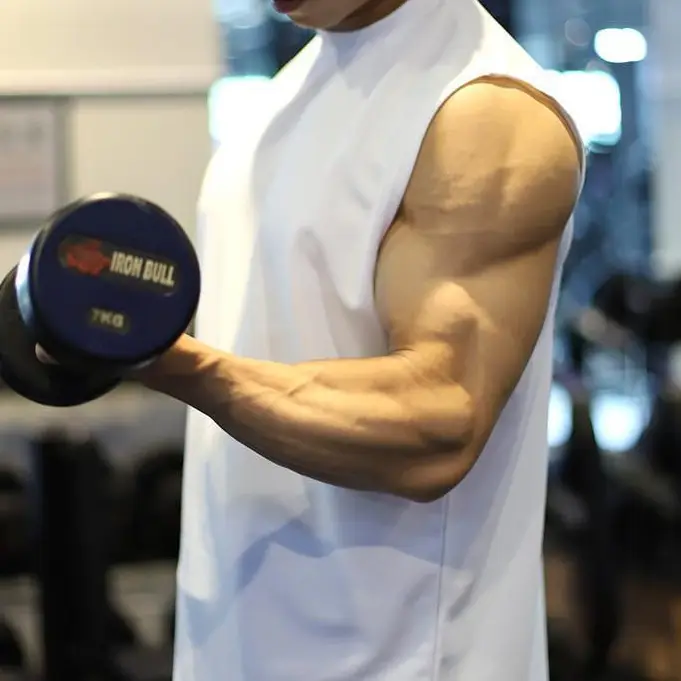 Men's Black Sleeveless Muscle Sports Vest Large — feature 6