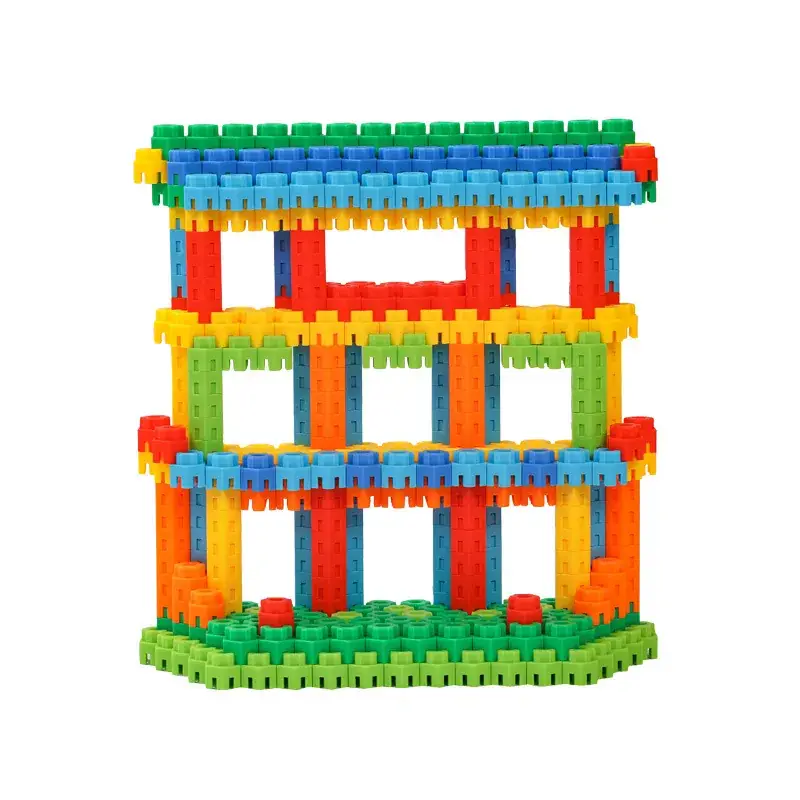 Kindergarten Hexagonal Building Blocks Plastic Toys 3-6Yrs