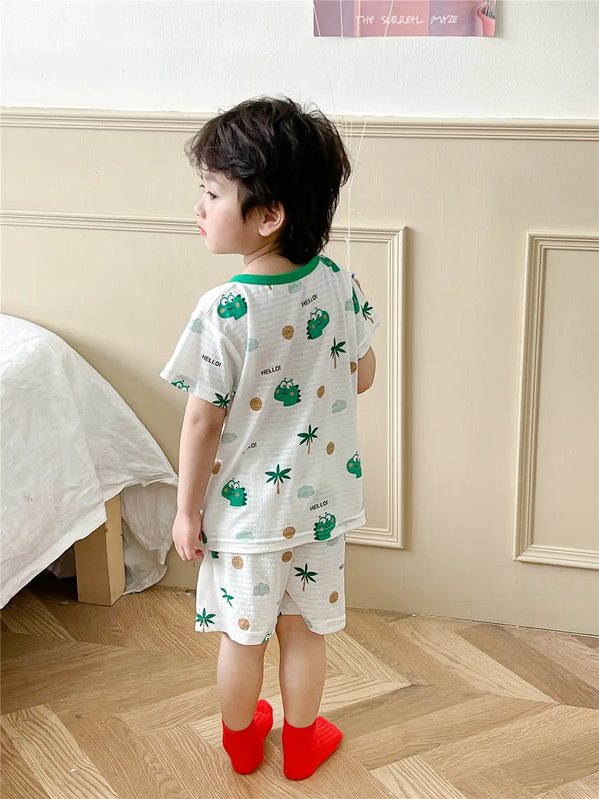 Children's Pajamas Summer Bamboo Fiber Cool Short Sleeve — feature 27