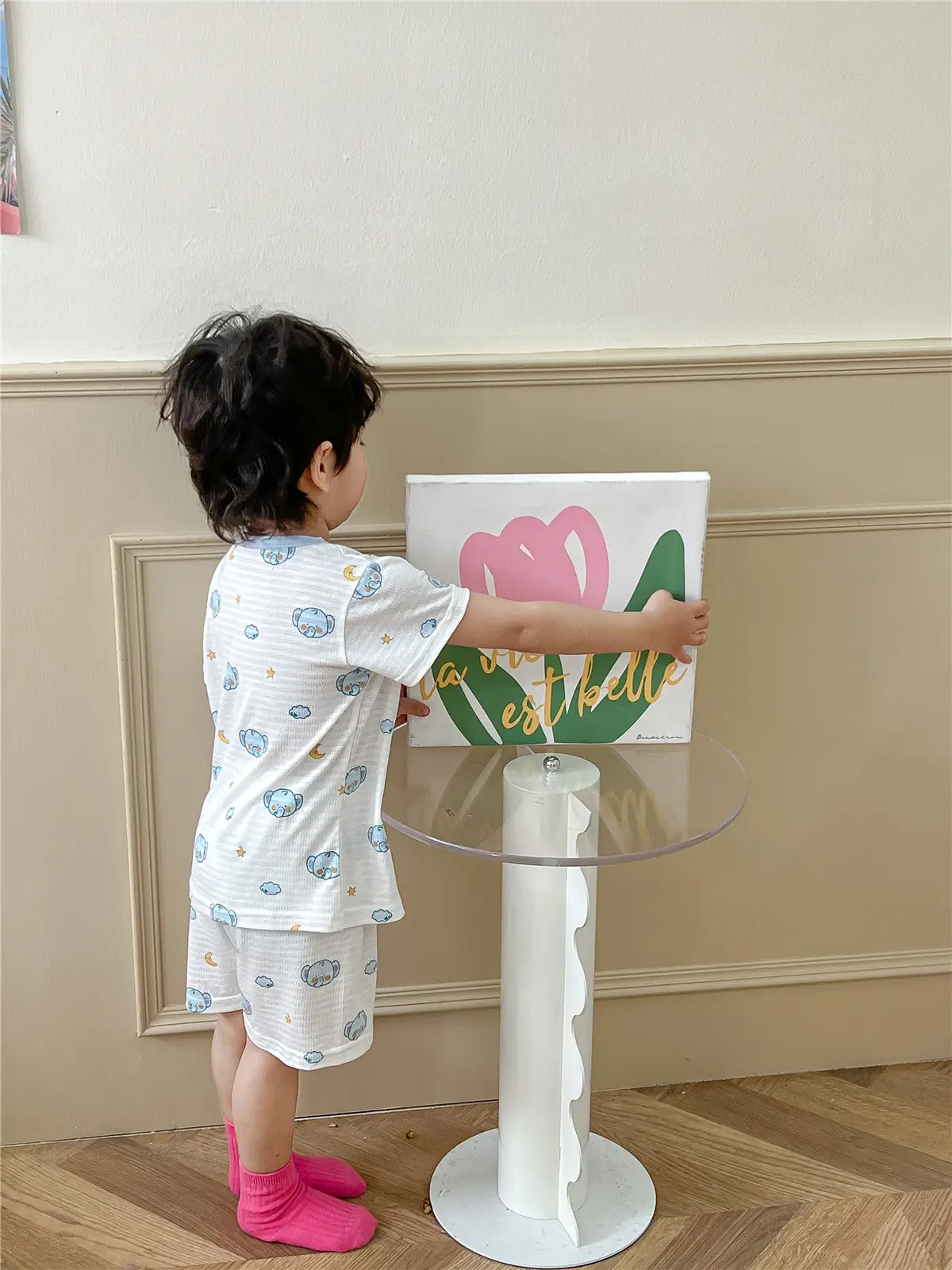 Children's Pajamas Summer Bamboo Fiber Cool Short Sleeve — feature 31