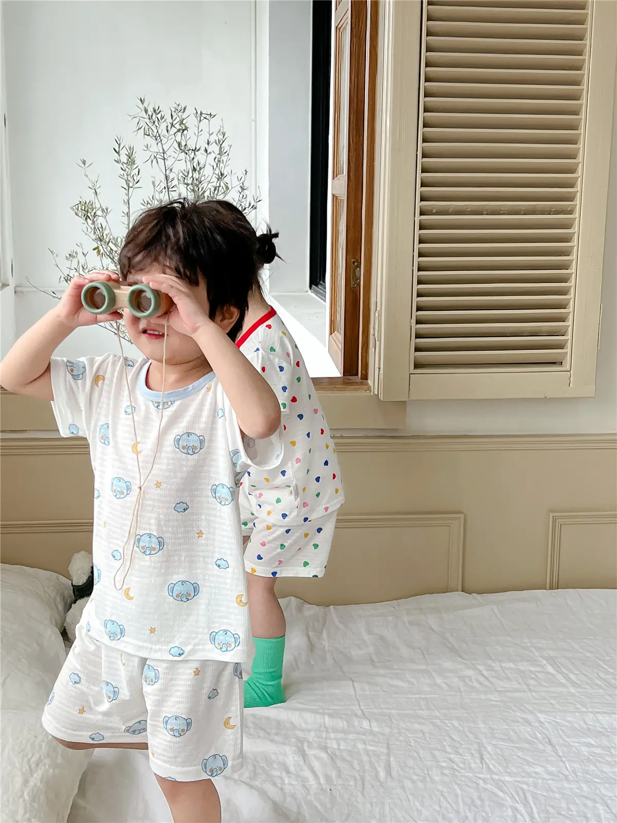 Children's Pajamas Summer Bamboo Fiber Cool Short Sleeve — feature 32