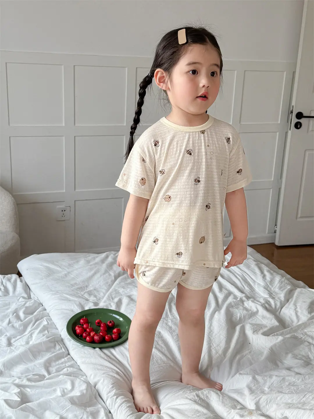 Children's Pajamas Summer Bamboo Fiber Cool Short Sleeve — feature 34