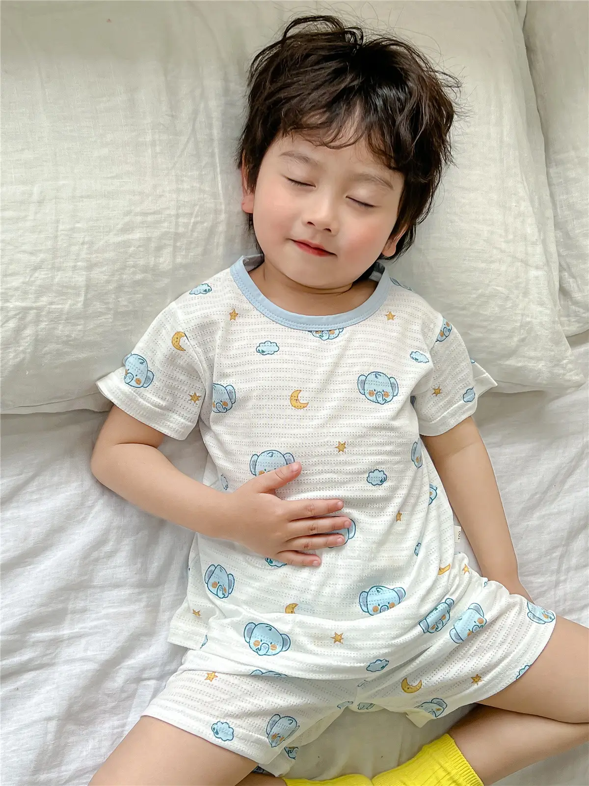 Children's Pajamas Summer Bamboo Fiber Cool Short Sleeve — feature 37