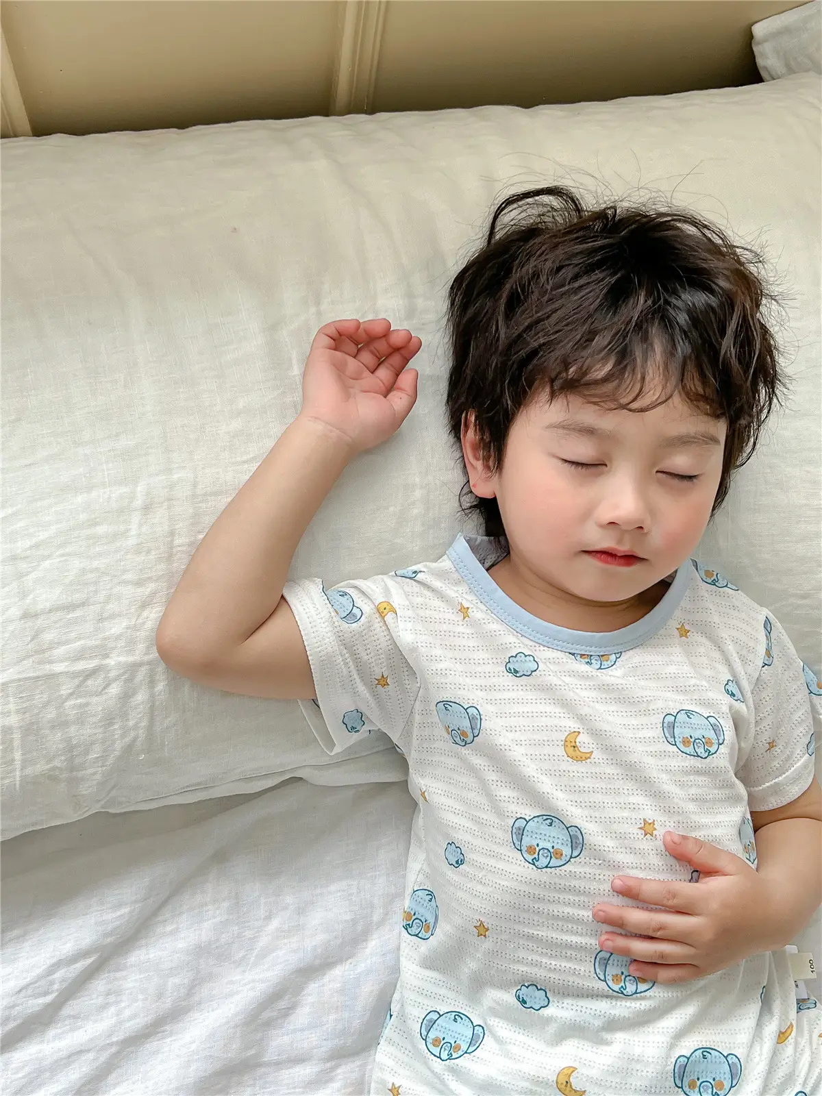 Children's Pajamas Summer Bamboo Fiber Cool Short Sleeve — feature 38