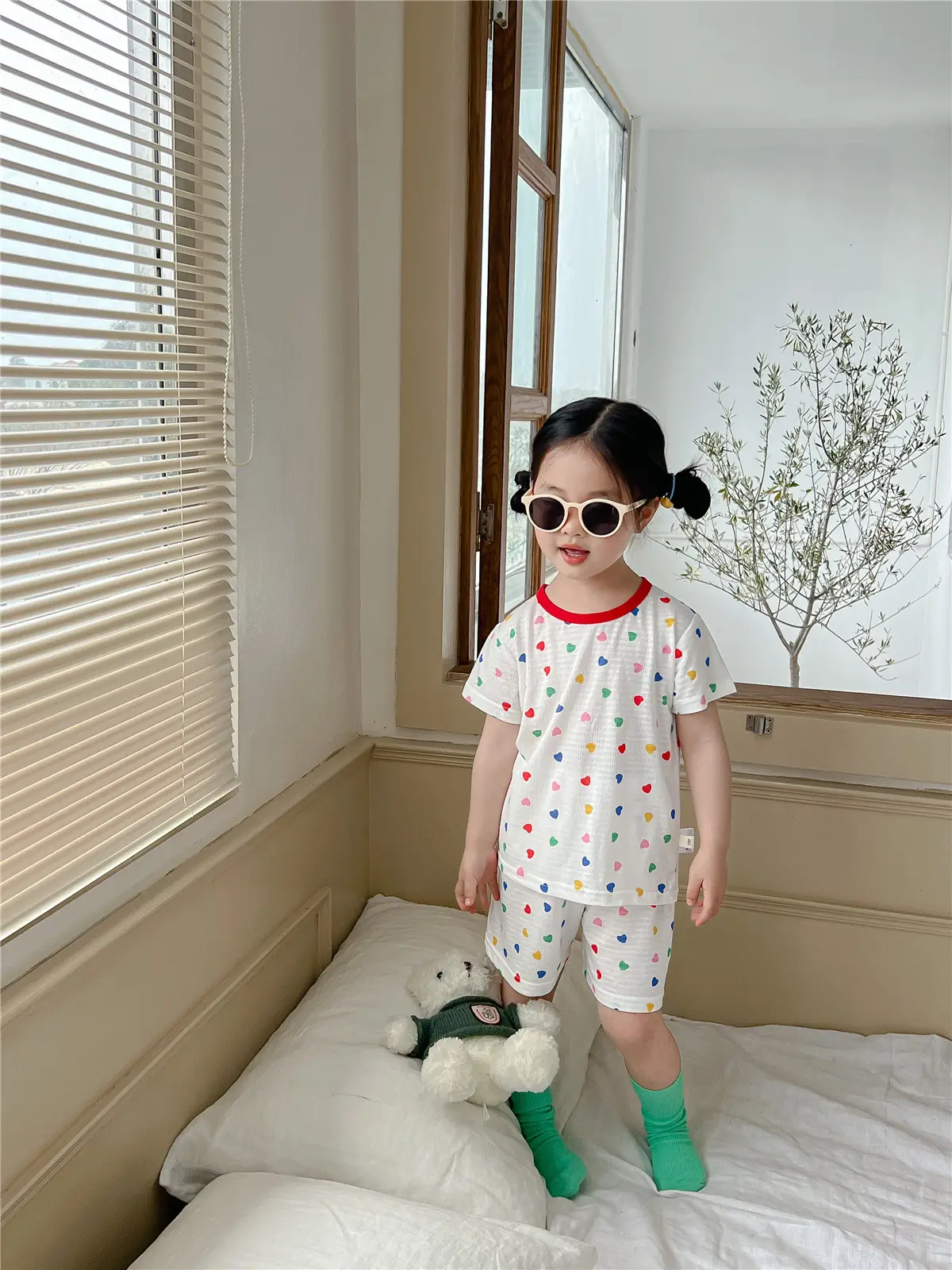 Children's Pajamas Summer Bamboo Fiber Cool Short Sleeve — feature 40