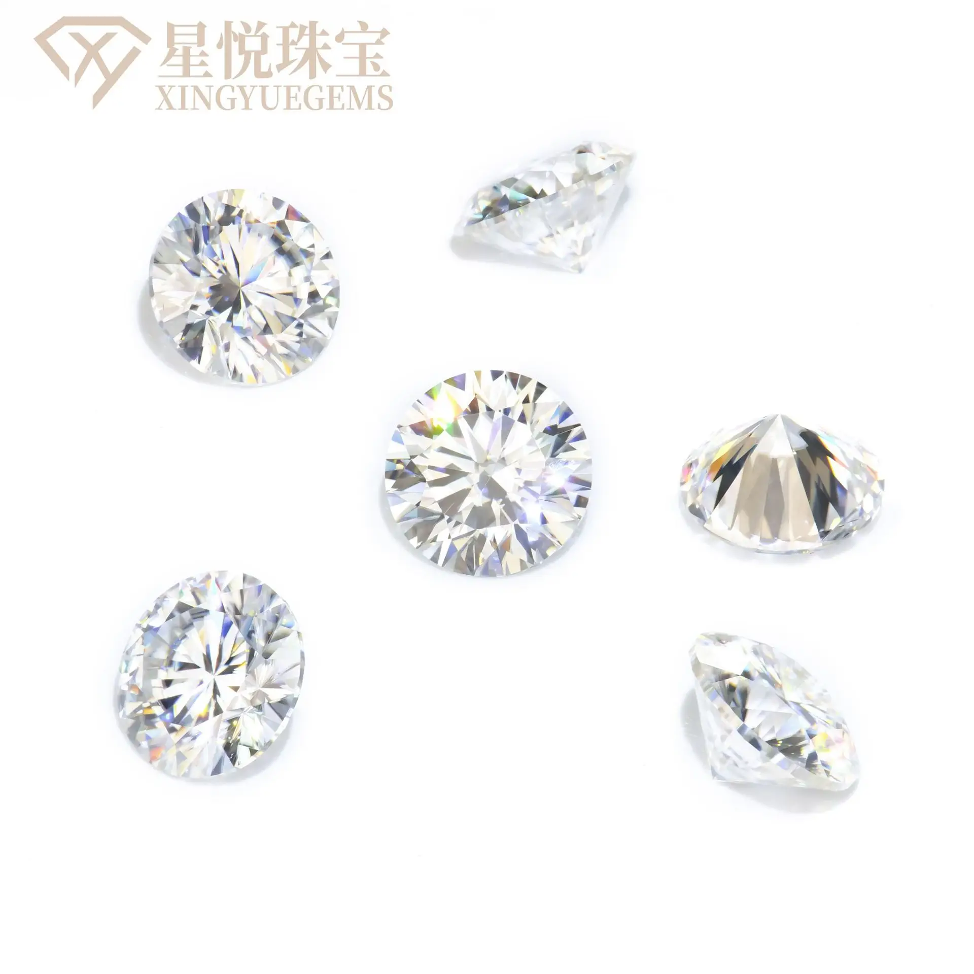 Moissanite Diamond Pendant with Ten Heart Ten Arrow Cut Design — feature 3