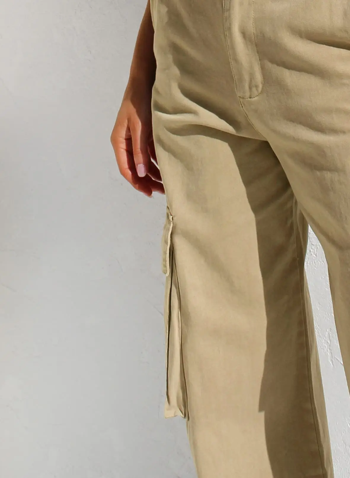 Black Cargo Pants for Women with Multi-Flap Pockets — feature 26