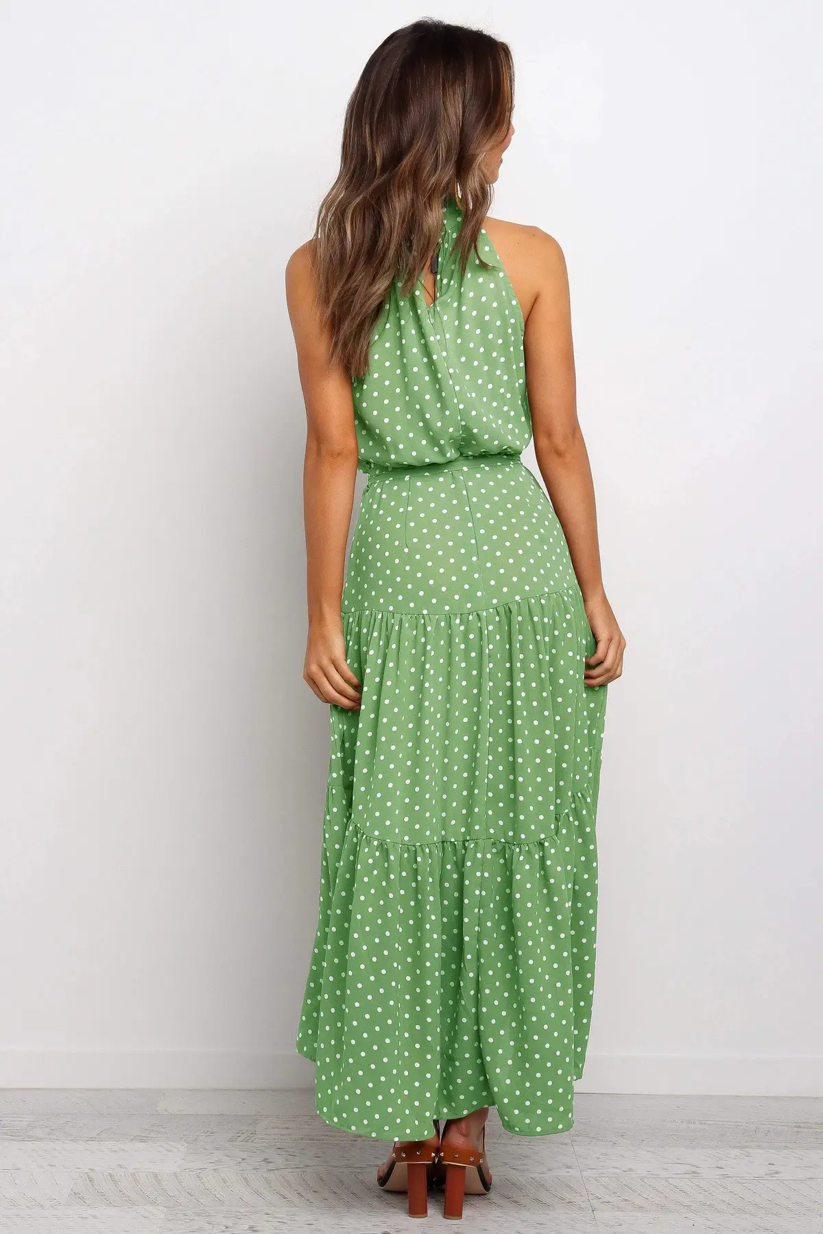 2025 Women's Printed Lace-Up Gown Dress — feature 14