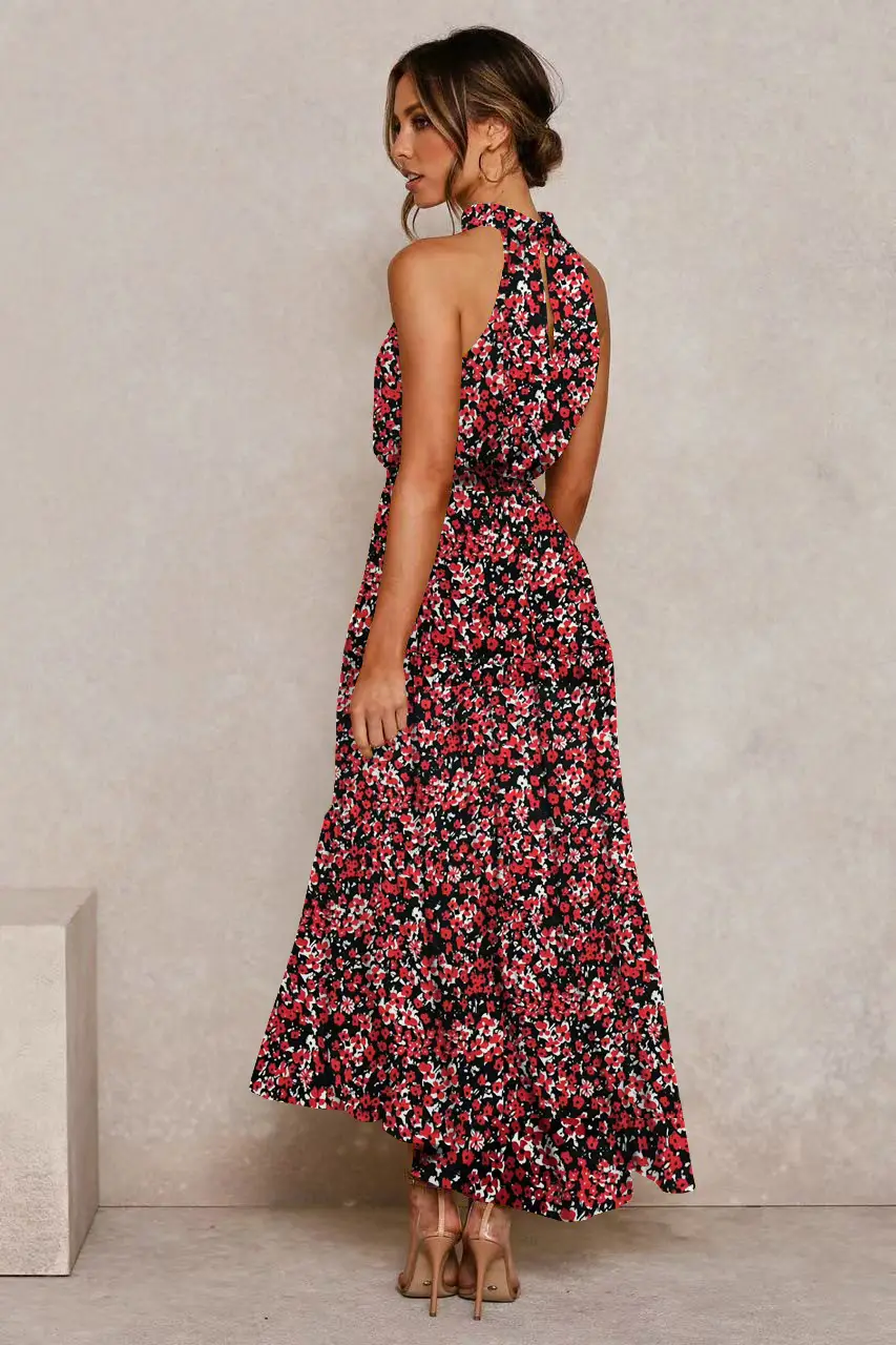 2025 Women's Printed Lace-Up Gown Dress — feature 32