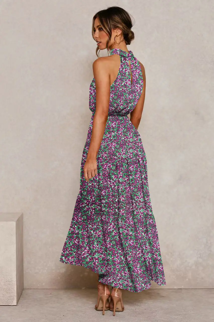 2025 Women's Printed Lace-Up Gown Dress — feature 33
