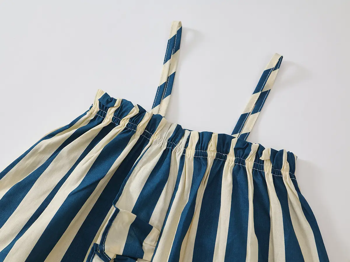 Kids Striped Cotton Suit 2025 Summer Korean Style — feature 16