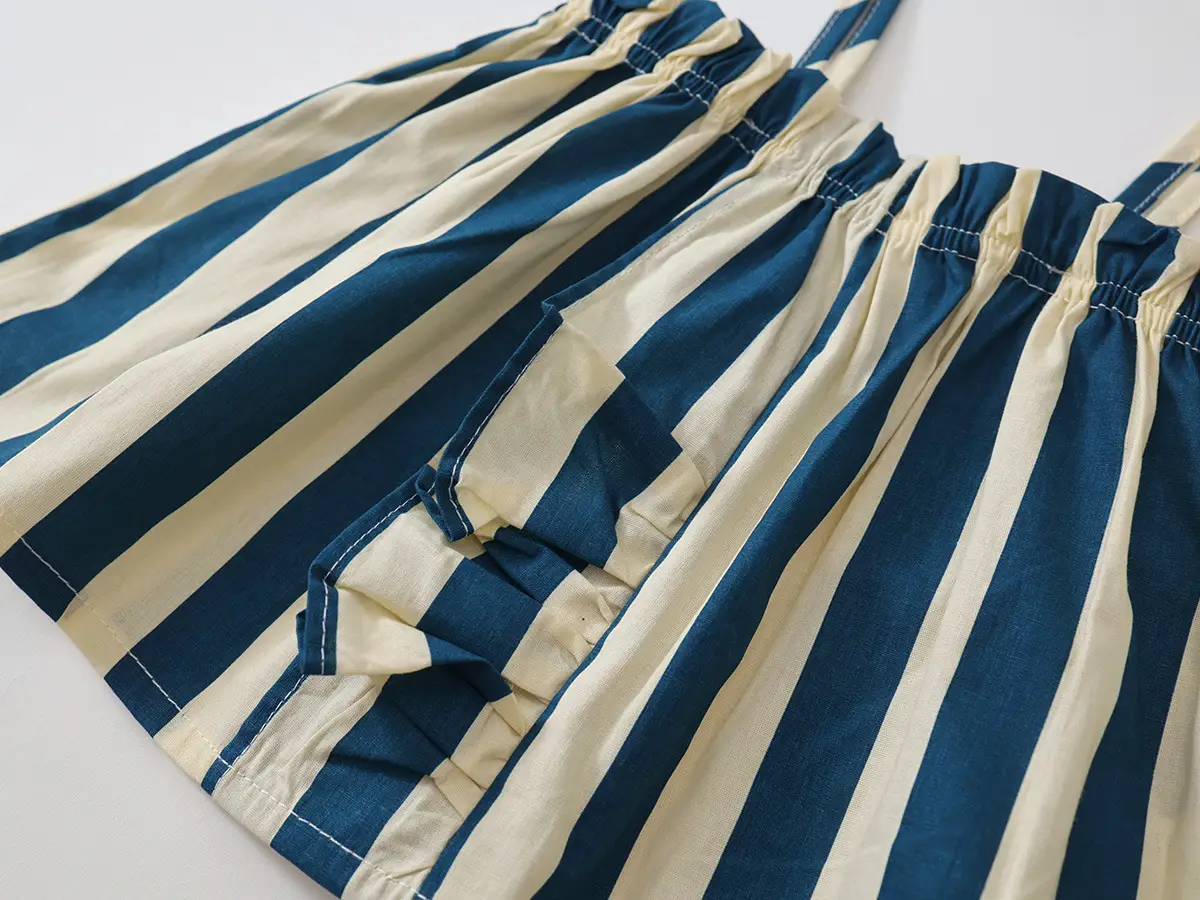 Kids Striped Cotton Suit 2025 Summer Korean Style — feature 17