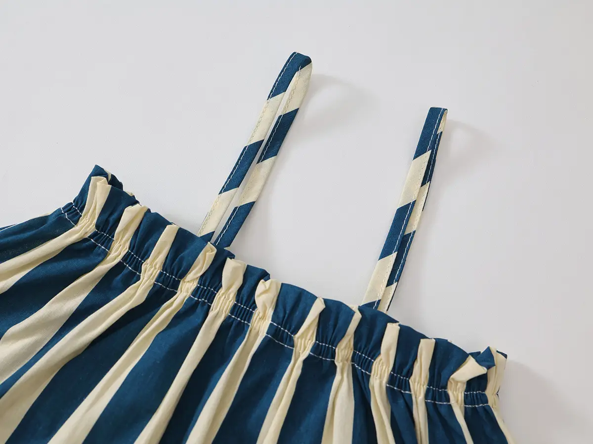 Kids Striped Cotton Suit 2025 Summer Korean Style — feature 18