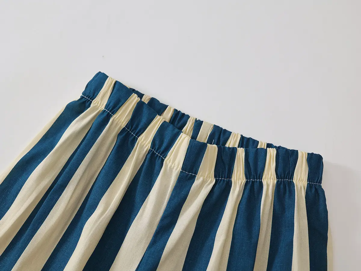 Kids Striped Cotton Suit 2025 Summer Korean Style — feature 20