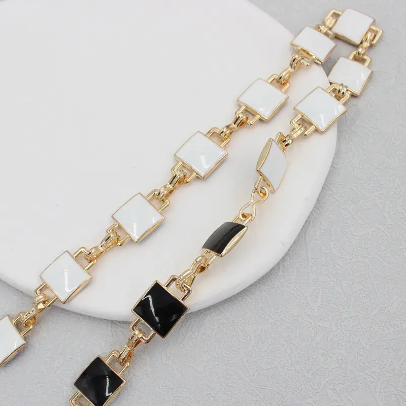 Women's Black & White Geometric Waist Chain - Image 5