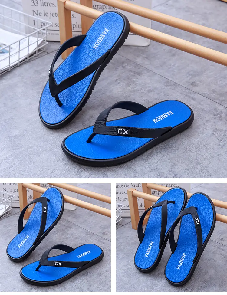 Men's Black Open Toe Sandals Spring Summer Comfortable — feature 10