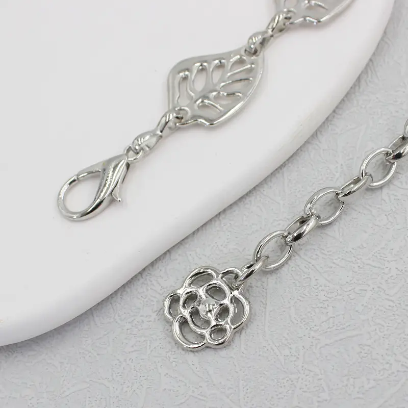 Silver Leaf Hook Chain Women's All-Match Fashion - Image 5